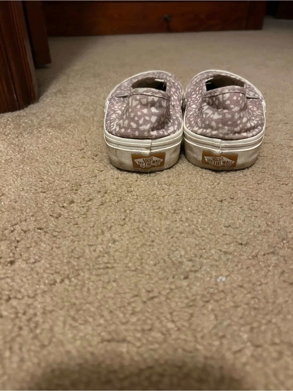 Vans Kids Slip-On Sneakers in Dusty Pink Speckle